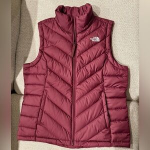 The North Face Maroon Quilted Vest